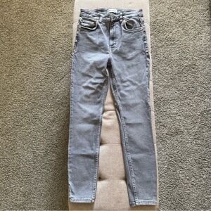 Zara Women's Skinny Jeans in Gray